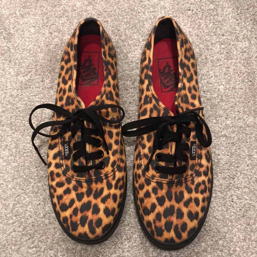 Vans cheetah print sneakers